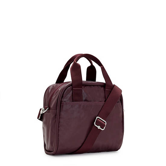 Kipling Hadya Metallic Skuldertasker Bordeaux | DK 1415DF